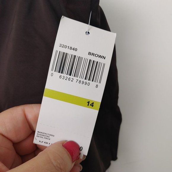 Brown swim skirt size 14 - Picture 3 of 5